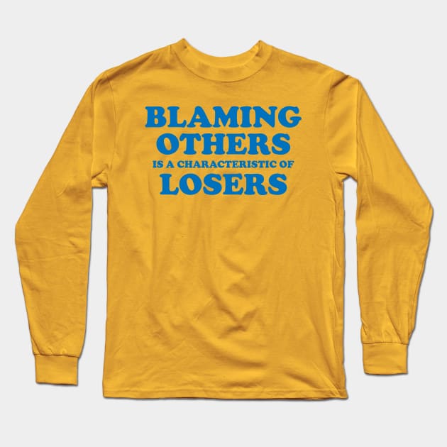 Blaming others Long Sleeve T-Shirt by bluehair